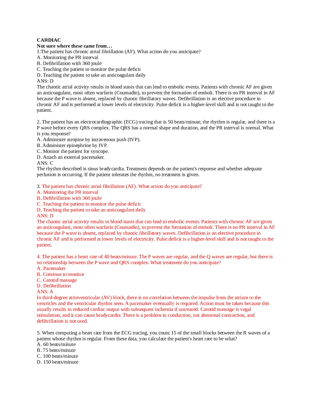 Preview of NURSING 319 - Med Surg 3 -Exam 2 Study Guide.